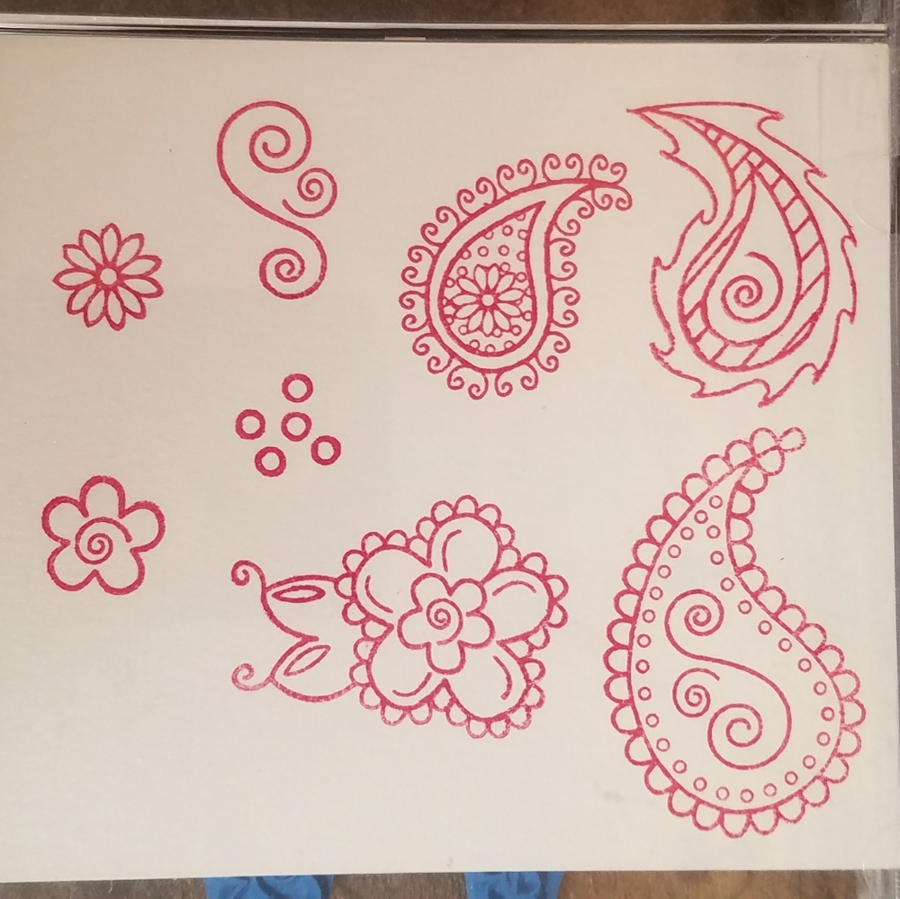 💥The Angel Company STAMPS Acrylic Stamp Sets TAC Paisleys